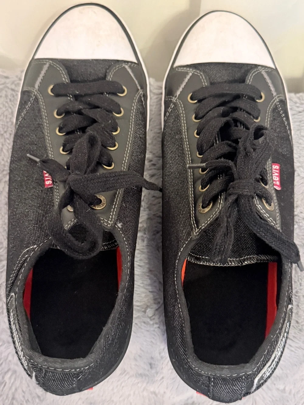 Levi's Stan Buck C Men's Sneakers Size 11 Black Denim Casual Shoes 1083928